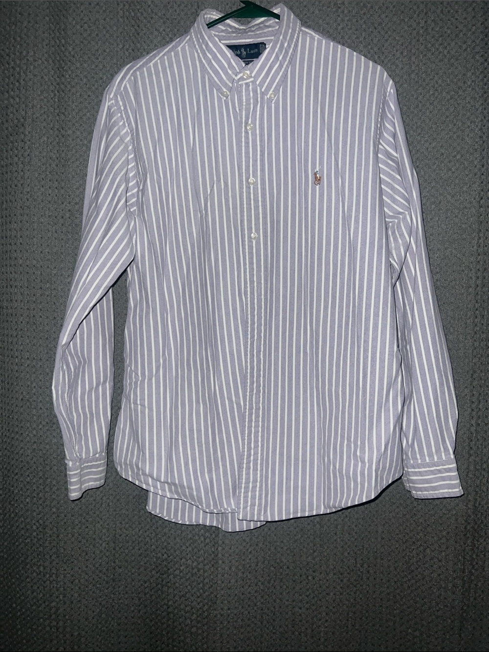 Polo by Ralph Lauren Men's Blue & White Striped Button-Down Shirt